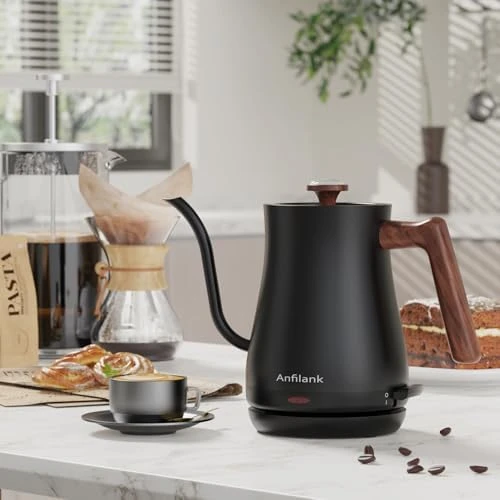 Gooseneck Electric Kettle with Thermometer — Electric Kettle, Anfilank