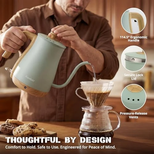 Gooseneck Electric Kettle — Electric Kettle, Keebar
