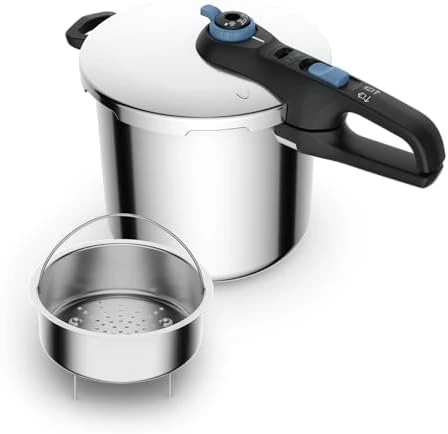 Secure Stainless Steel Pressure Cooker, 6.3 Quart — Multicooker, T-Fal