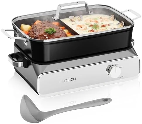 Slow Cooker 10 Quart, 8-in-1 Programmable Multi-Cooker — Multicooker, AUTUCU