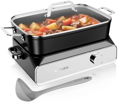 Slow Cooker 10 Quart, 8-in-1 Programmable Multi-Cooker — Multicooker, AUTUCU
