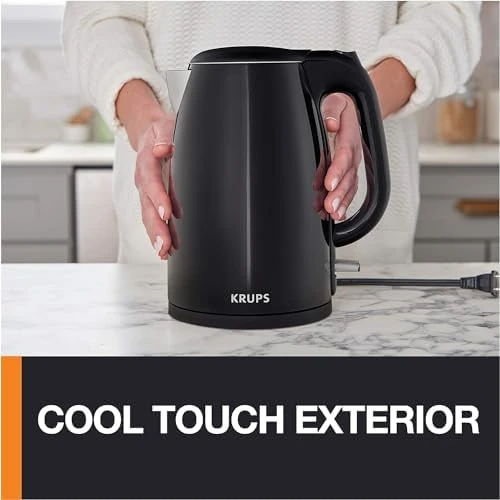 1.5L Electric Kettle, Cool Touch Stainless Steel Interior — Electric Kettle, KRUPS