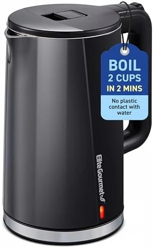 1.7L Cool-Touch Fast Boil Electric Kettle — Electric Kettle, Elite Gourmet