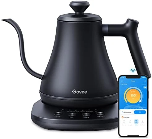 Bluetooth Meat Thermometer Bundle with Smart Electric Kettle — Electric Kettle, Govee