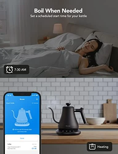 Bluetooth Meat Thermometer Bundle with Smart Electric Kettle — Electric Kettle, Govee