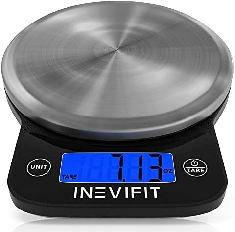 Bluetooth Smart Scale & Digital Kitchen Scale Fitness Bundle — Smart Scale, INEVIFIT
