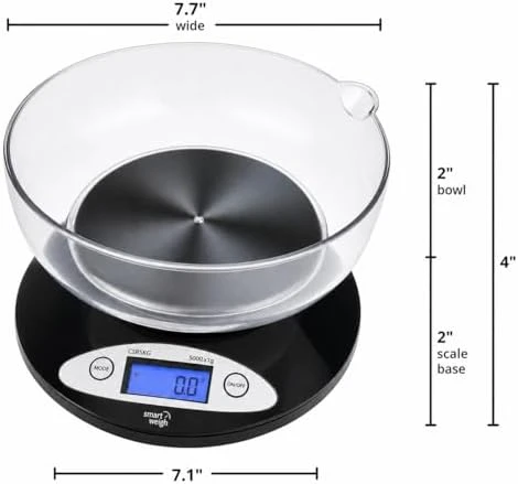 Digital Kitchen Scale with Removable Bowl — Kitchen Gadgets, Smart Weigh