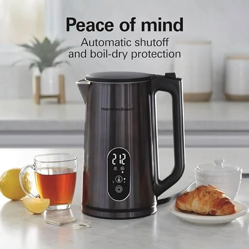 Digital Temperature Control Electric Tea Kettle — Electric Kettle, Hamilton Beach