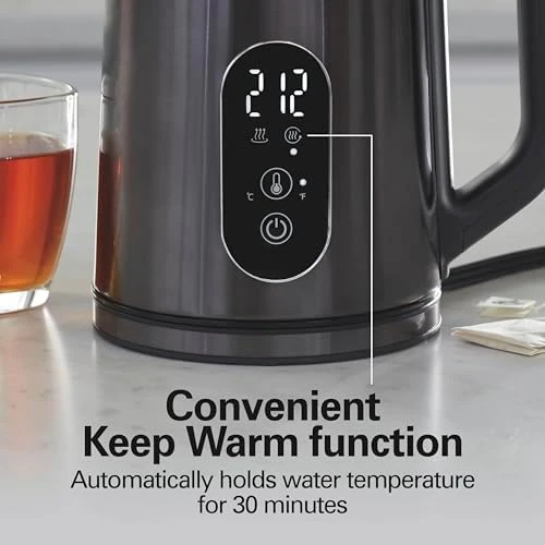 Digital Temperature Control Electric Tea Kettle — Electric Kettle, Hamilton Beach