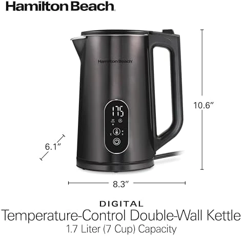 Digital Temperature Control Electric Tea Kettle — Electric Kettle, Hamilton Beach