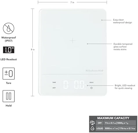 Digital Waterproof Kitchen and Food Scale — Kitchen Gadgets, KitchenAid