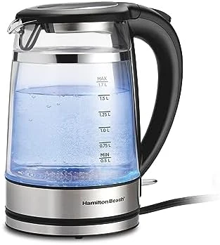Double Wall 1.7L Electric Kettle — Electric Kettle, Hamilton Beach
