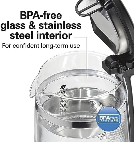 Double Wall 1.7L Electric Kettle — Electric Kettle, Hamilton Beach