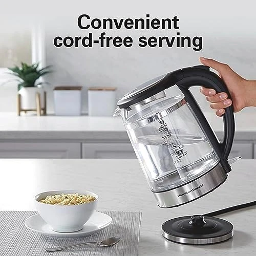 Double Wall 1.7L Electric Kettle — Electric Kettle, Hamilton Beach