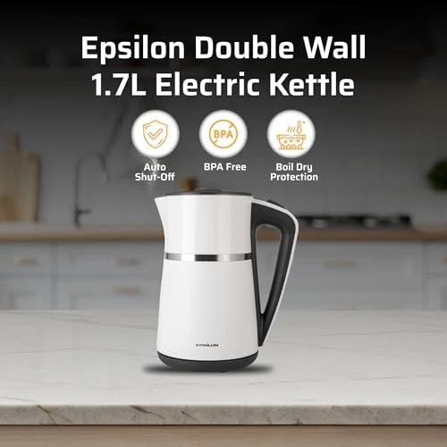 Double Wall Electric Kettle 1100W — Electric Kettle, Epsilon