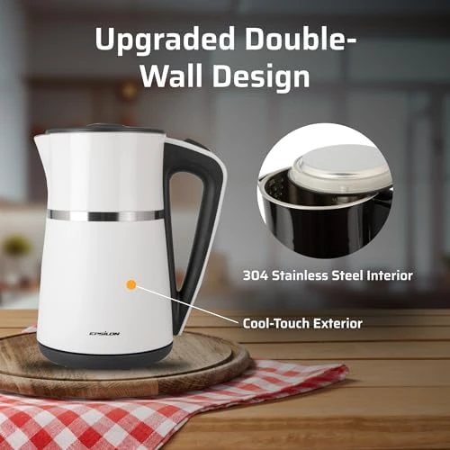 Double Wall Electric Kettle 1100W — Electric Kettle, Epsilon
