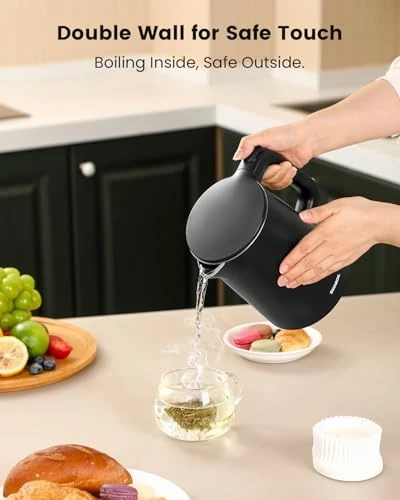 Double Wall Stainless Steel Hot Water Boiler — Electric Kettle, SKOBOIL