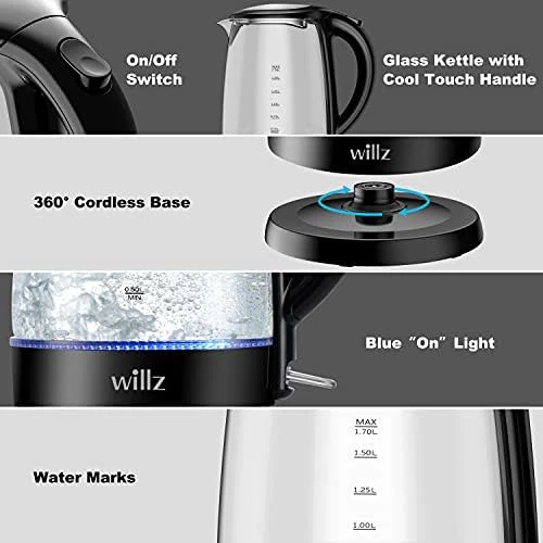 Electric Glass Kettle — Electric Kettle, Willz