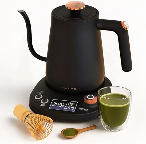 Electric Gooseneck Kettle with Precise Temperature Control — Electric Kettle, Vianté
