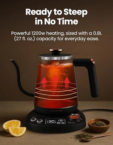 Electric Gooseneck Kettle with Precise Temperature Control — Electric Kettle, Vianté
