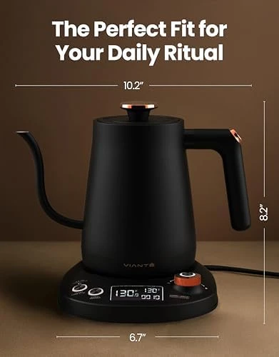 Electric Gooseneck Kettle with Precise Temperature Control — Electric Kettle, Vianté