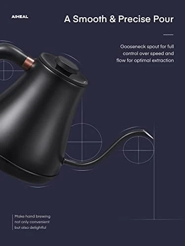 Electric Gooseneck Kettle with Temperature Control — Electric Kettle, Aiheal