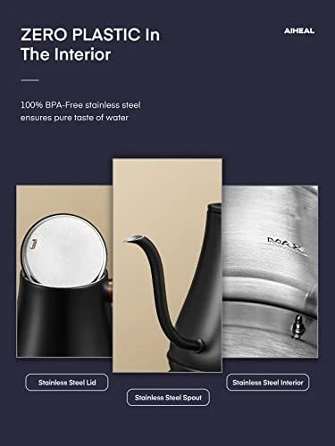 Electric Gooseneck Kettle with Temperature Control — Electric Kettle, Aiheal