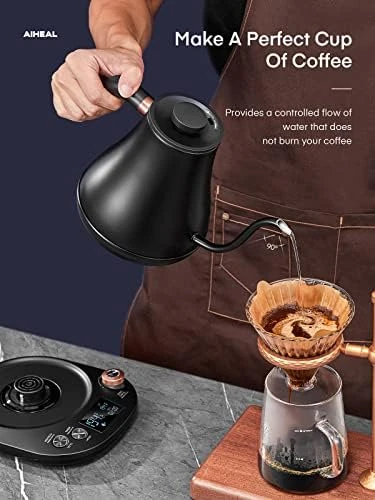 Electric Gooseneck Kettle with Temperature Control — Electric Kettle, Aiheal