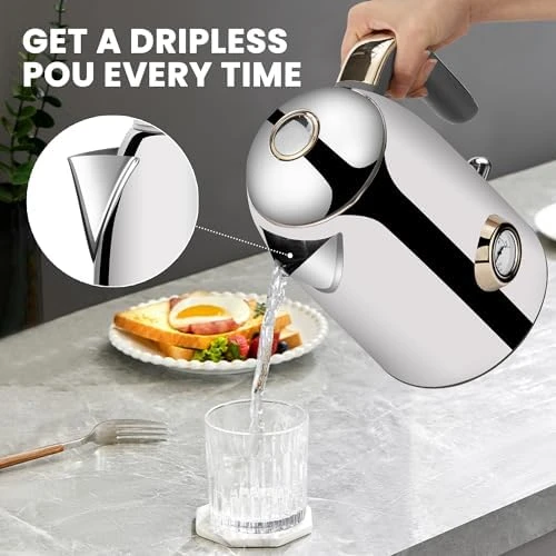Electric Kettle - 57oz Hot Tea Water Boiler with Thermometer — Electric Kettle, SUSTEAS