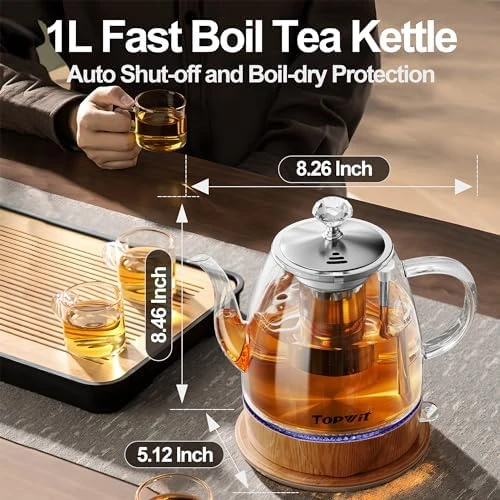Electric Kettle Glass Dual Purpose — Electric Kettle, TopWit