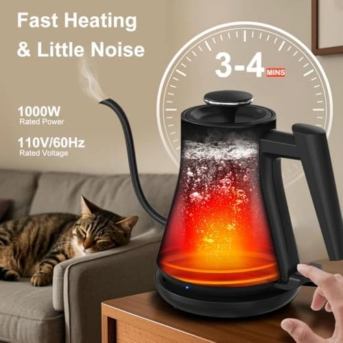 Electric Kettle with Goose Neck Spout — Electric Kettle, Onlicuf