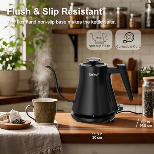 Electric Kettle with Goose Neck Spout — Electric Kettle, Onlicuf