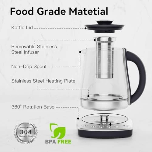 Electric Kettle With Infuser — Electric Kettle, Olayks