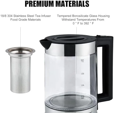 Electric Kettle with Removable Infuser — Electric Kettle, APOXCON