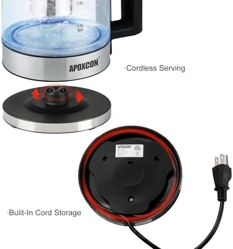Electric Kettle with Removable Infuser — Electric Kettle, APOXCON