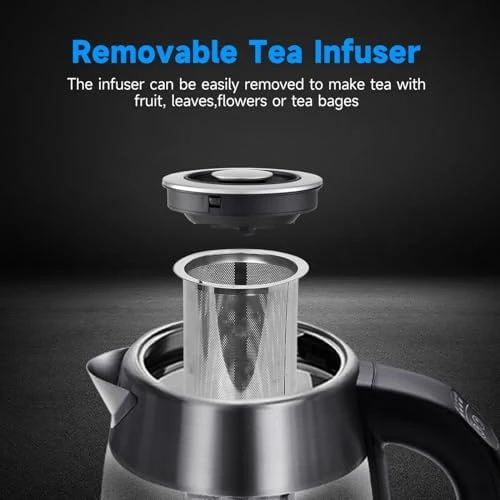 Electric Kettle with Temperature Control and Tea Infuser — Electric Kettle, Aigostar