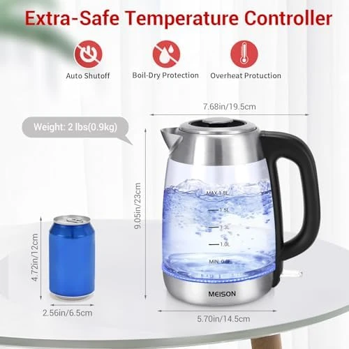 Electric Tea Kettle Glass — Electric Kettle, MEISON