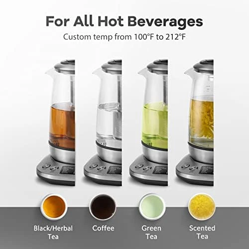 Electric Tea Kettle with Temperature Control and Infuser — Electric Kettle, Mecity