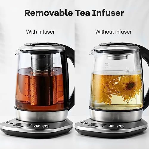 Electric Tea Kettle with Temperature Control and Infuser — Electric Kettle, Mecity
