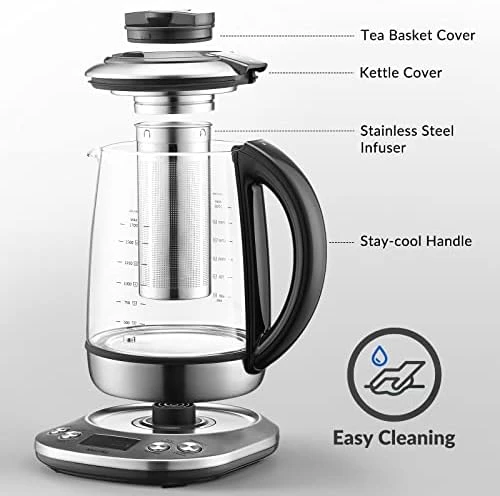 Electric Tea Kettle with Temperature Control and Infuser — Electric Kettle, Mecity