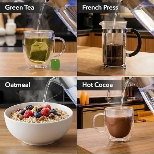 Electric Tea Kettle with Temperature Control and Removable Tea Infuser — Electric Kettle, OVENTE