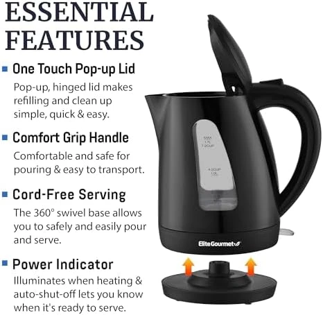 Electric Tea Kettle — Electric Kettle, Elite Gourmet