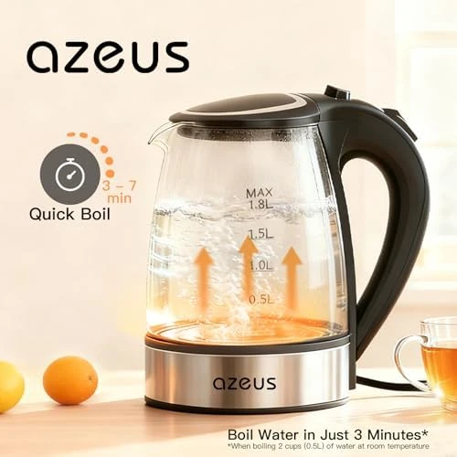 Fast Boil Electric Water Kettle — Electric Kettle, AZEUS