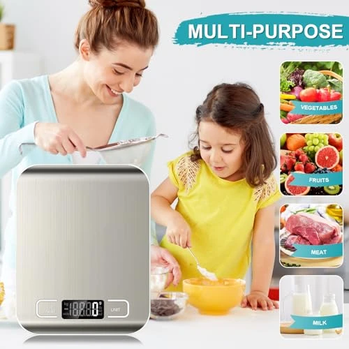 Food Scale, 11lb Kitchen Scale with 6 Units Tare Function & LCD Display — Kitchen Gadgets, SOYOK