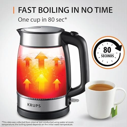 Glass Electric Kettle — Electric Kettle, KRUPS