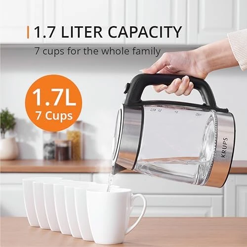 Glass Electric Kettle — Electric Kettle, KRUPS