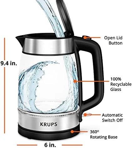 Glass Electric Kettle — Electric Kettle, KRUPS