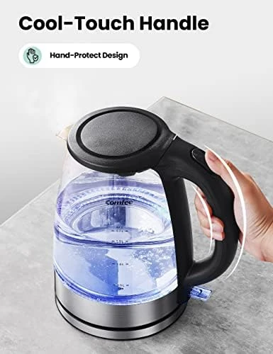 Glass Electric Tea Kettle & Hot Water Kettle — Electric Kettle, COMFEE'