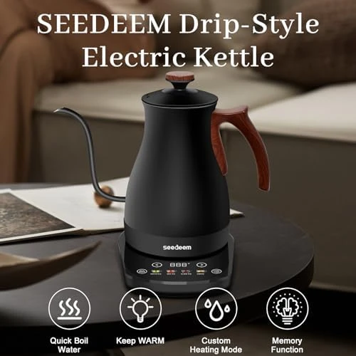 Gooseneck Electric Kettle Full Touch Screen — Electric Kettle, SEEDEEM