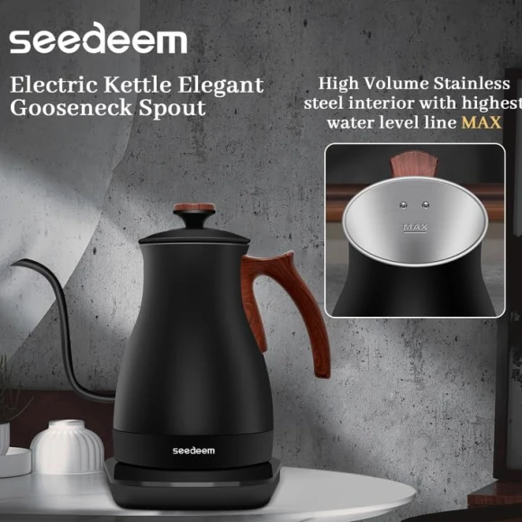 Gooseneck Electric Kettle Full Touch Screen — Electric Kettle, SEEDEEM
